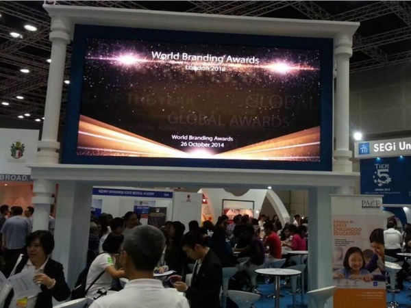 P3.91 led screen used for advertising in exhibition